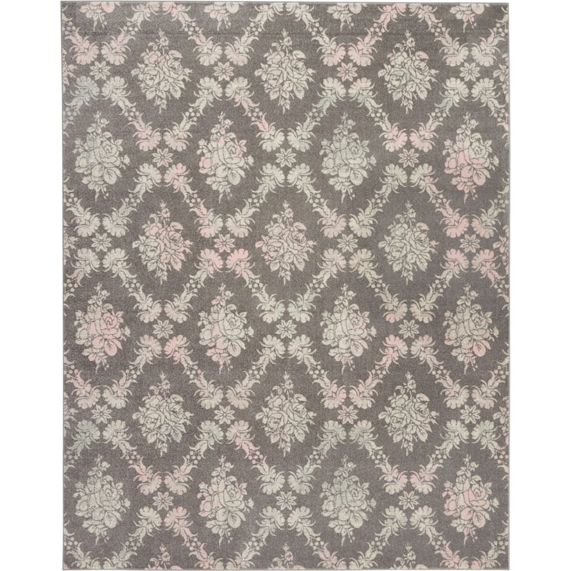 Nourison Tranquil French Country Floral Damask Area Rug
