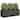 vidaXL Planter Black Cold-rolled Steel Large Outdoor Planter Planters - 15.7 x 47.2 x 15.7 in