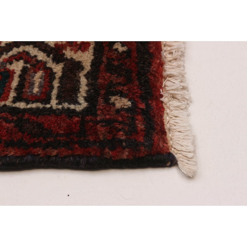 ECARPETGALLERY Hand-knotted Andelz Navy Wool Rug - 3'9 x 11'1