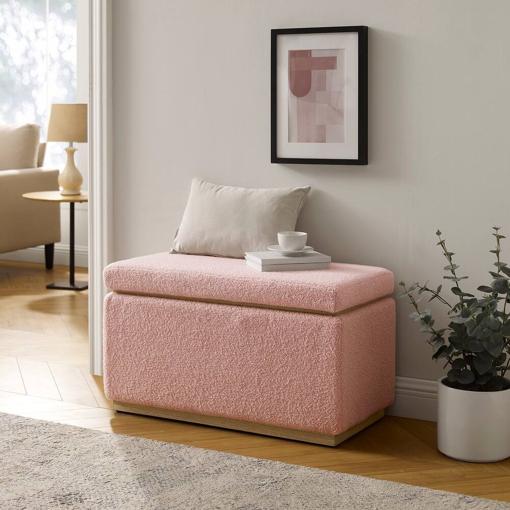Rue Sherpa Rectangle Storage Ottoman