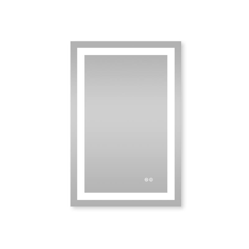 Wall Mounted LED Bathroom Mirror With Memory Function,Dimmable, Anti-Fog (Horizontal/Vertical)