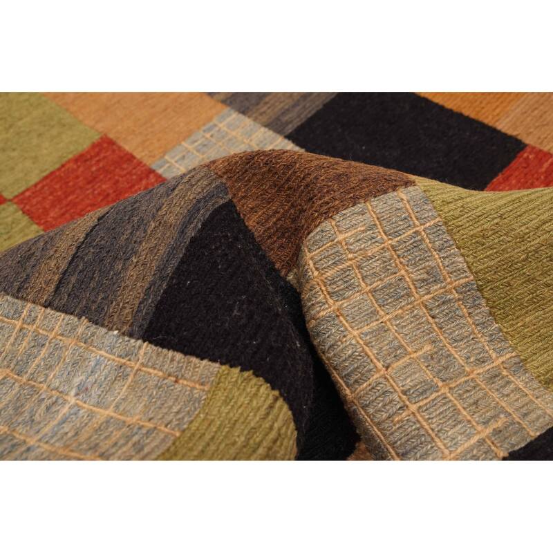 ECARPETGALLERY Flat-Weave Lahor Finest Multi Color Wool Tapestry Kilim - 2'6 x 12'11