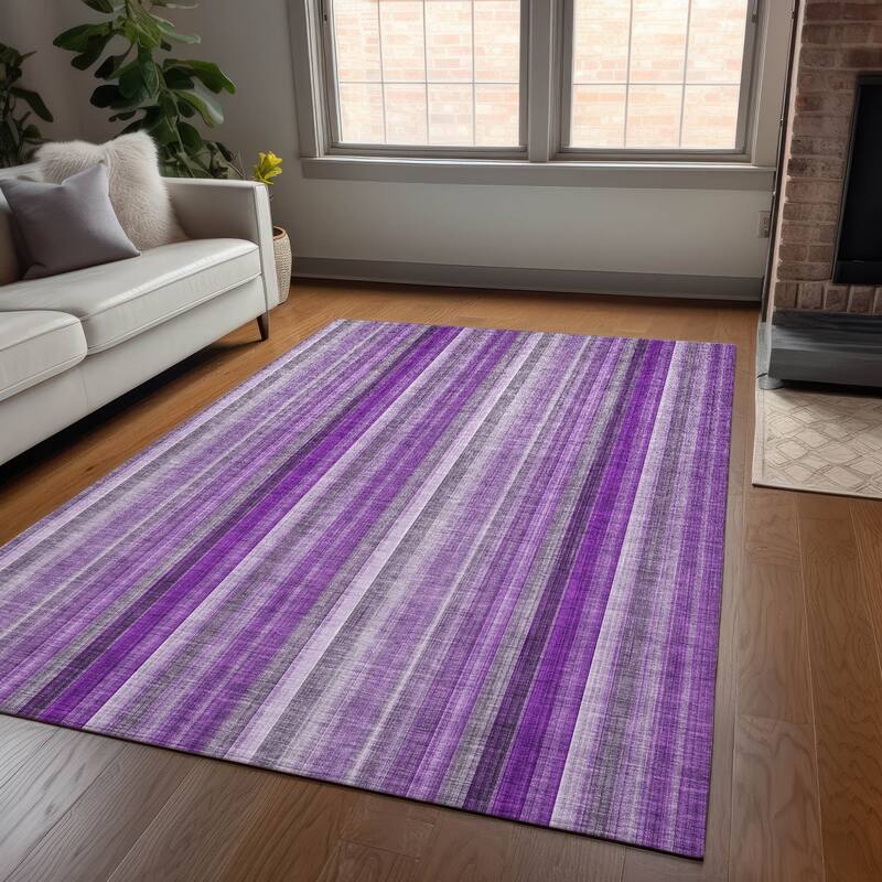 Lamo Stripe Weather Resistant Classic Meets Modern Outdoor Rug
