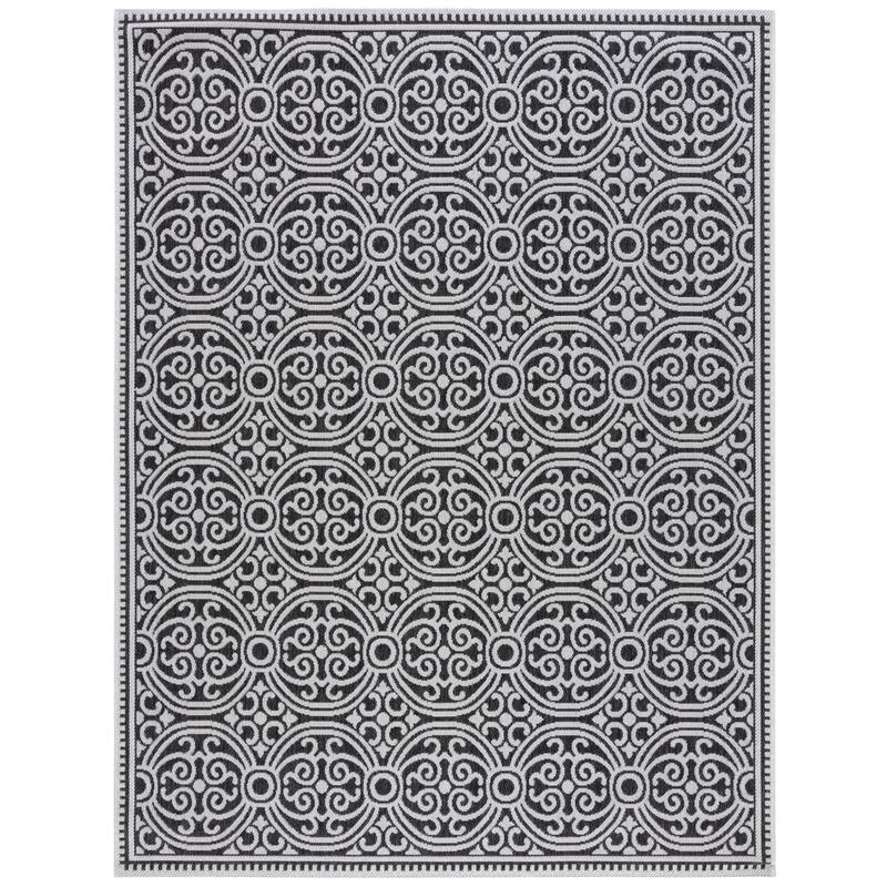 Martha Stewart Marelle Contemporary Rug - 2PC - 5'3" x 7' - Light Grey/Charcoal