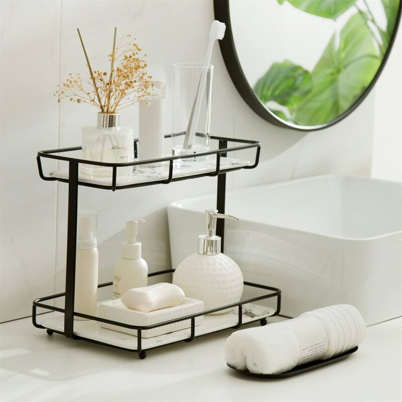 Bathroom Organizer Countertop - 7.48"D x 11.41"W x 10.03"H