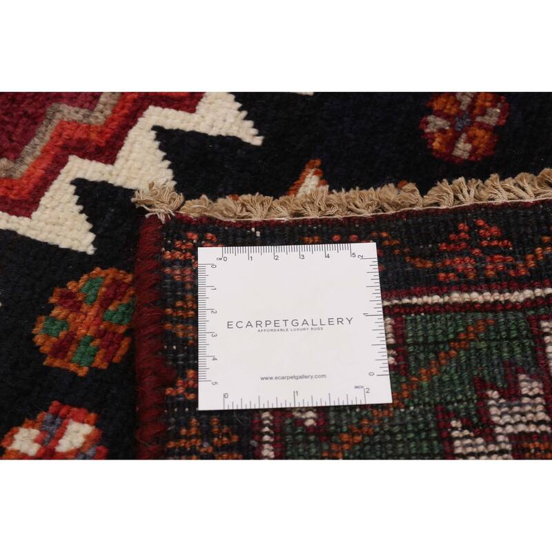 ECARPETGALLERY Hand-knotted Melis Vintage Burgundy Wool Rug - 4'10 x 7'6
