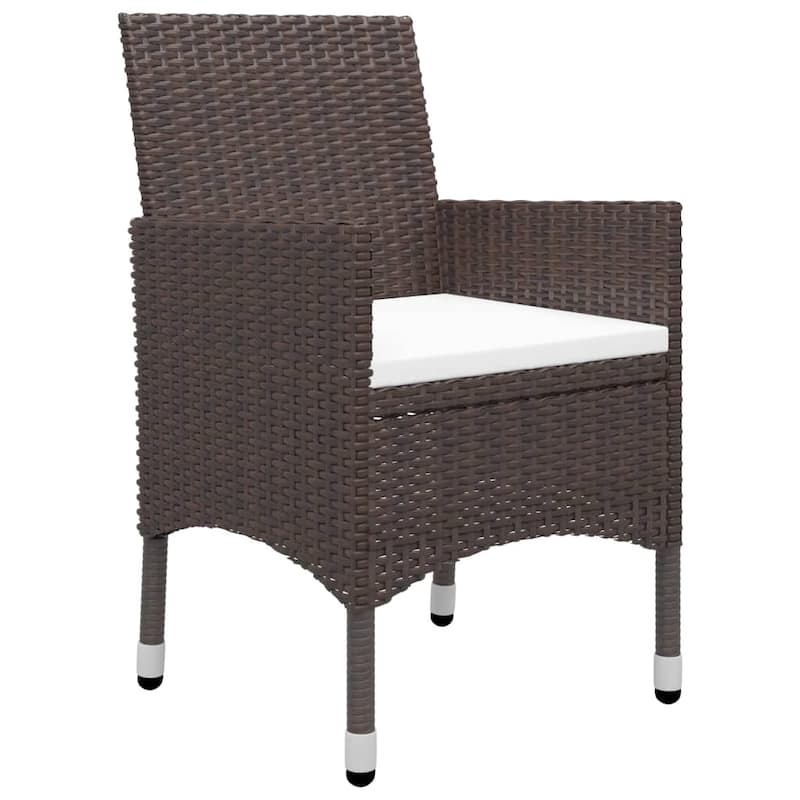 vidaXL Patio Dining Set 7 Piece Garden Outdoor Table and Chair Multi Colors