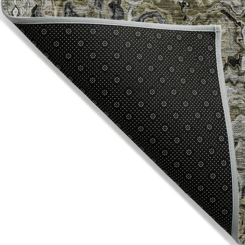 HomeRoots Abstract Transitional Rectangle Outdoor Rug
