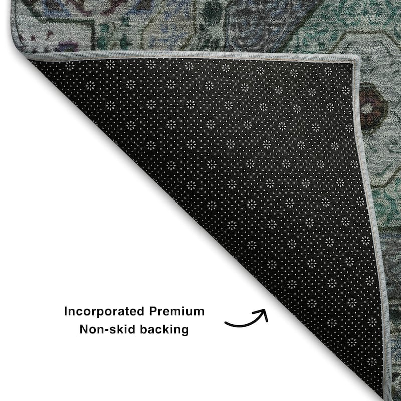 Premium Washable Super Soft Vintage Traditional Mayfield Rug