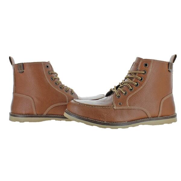 Shop Crevo Stags Men S 6 Textured Vegan Leather Moc Toe Casual