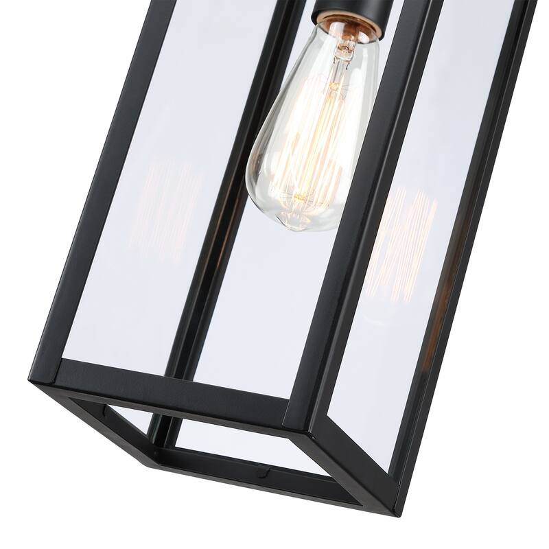 17" H 1-Light Outdoor Hanging Lantern Pendant Light-Dusk to Dawn could be chosen