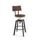 Option Light Brown Birch Wood / Black Metal