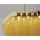 preview thumbnail 3 of 3, 20-Light Gold Chandelier With Hanging Aluminum Chains