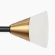preview thumbnail 6 of 5, Modern Contemporary 10-Light LED Black Gold Chandelier Pendant Lights for Dining Room - 28" D x 6" H