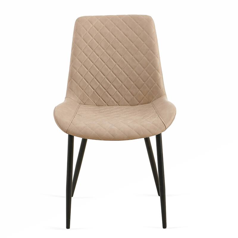 4PCS PU Armless Dining Chairs