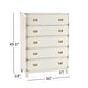 preview thumbnail 6 of 23, Kedric 5-Drawer Gold Accent Chest by iNSPIRE Q Bold