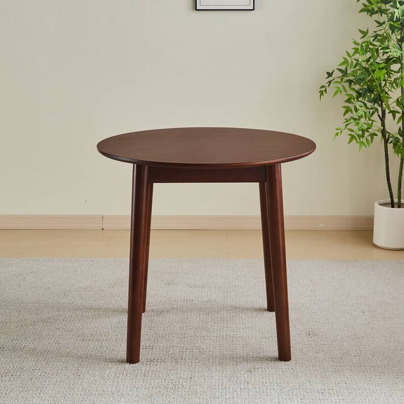 Round Table, All Solid Wood, Can Sit 2-4 People Diameter 31.5 Inches