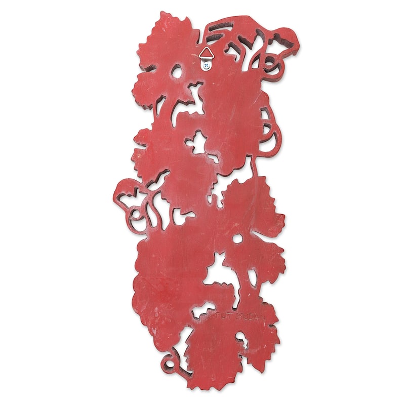 Novica Handmade Garden Of Viticulture Wood Relief Panel