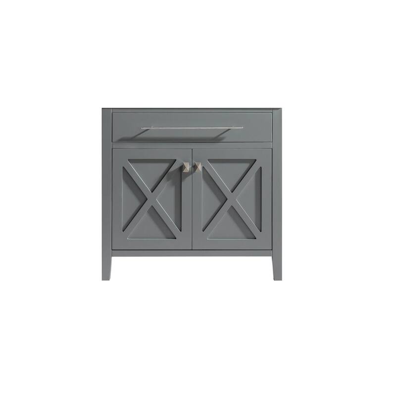 Miseno MV-36-313YG319-BASE Wimbledon 36" Single Free Standing Vanity - Grey