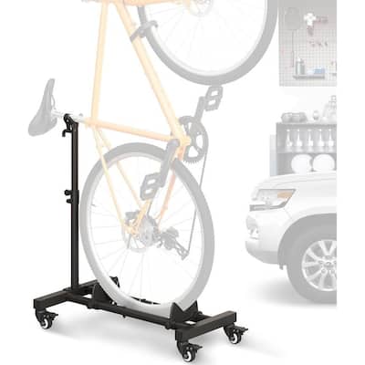 Sttoraboks Vertical Rolling Bike Stand, Adjustable, Space-Saving Indoor Storage, Up to 4" Wheel Width, Garage, Apartment