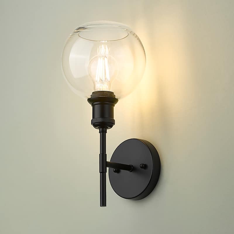 Golden Lighting 1945-1W GLOBE Axel 14" Tall Wall Sconce