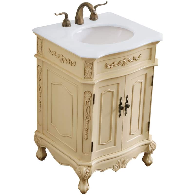 Elegant Lighting VF10124-VW Danville 24" Free Standing Single Basin