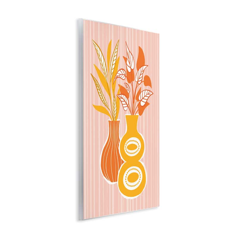 Stupell Orange & Yellow Vases Wall Plaque Art Design By Martina Pavlova