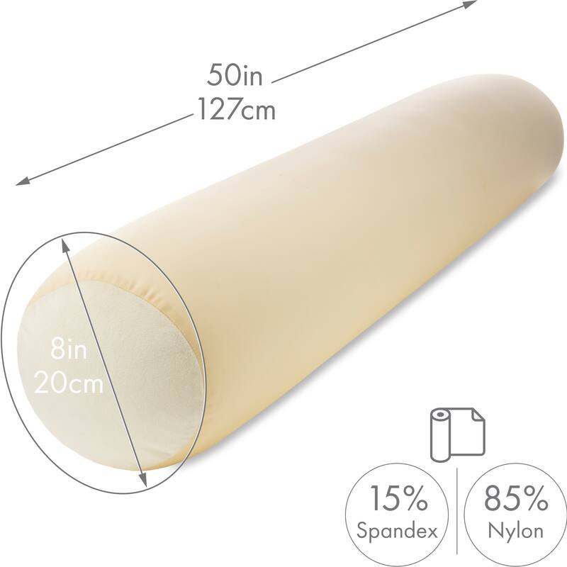 Cover Only - Body Pillowcase - Spandex/Nylon Blend for Silky Touch