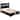Miranda Contemporary Wood Storage Panel Bed
