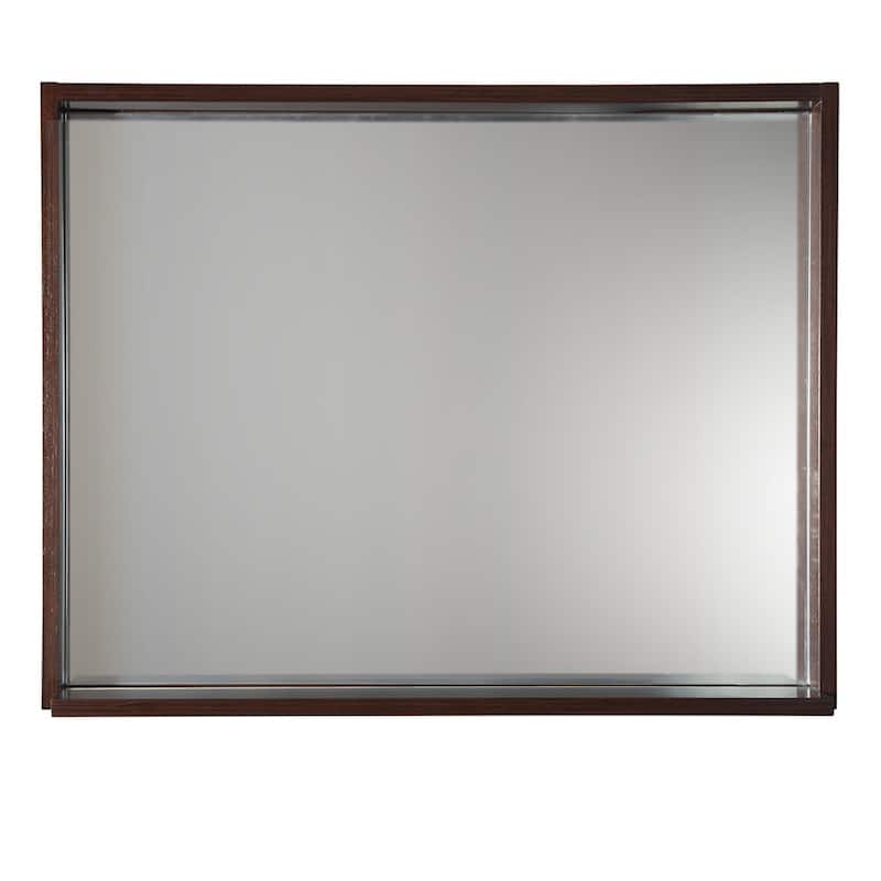 Fresca Allier 25-1/2" x 35-1/2" Plywood Framed Mirror with Shelf
