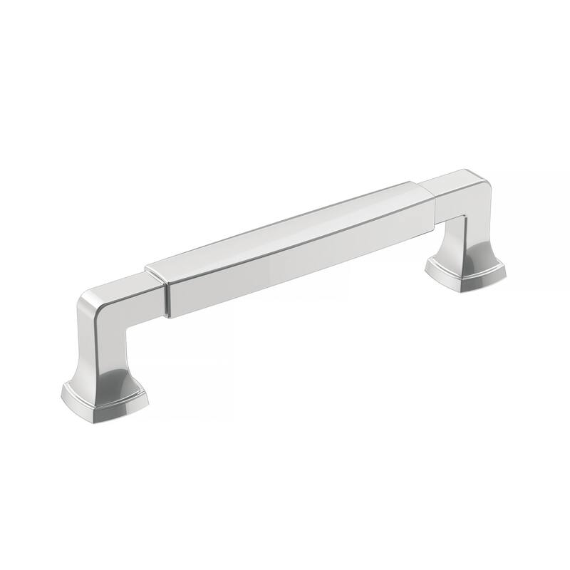 Amerock Stature Cabinet and Furniture Pull - 5-1/16 in (128 mm) Center-to-Center - Polished Chrome
