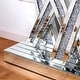 preview thumbnail 13 of 13, Modern Console Table Silver Entryway Table Inlay with Crushed Diamond