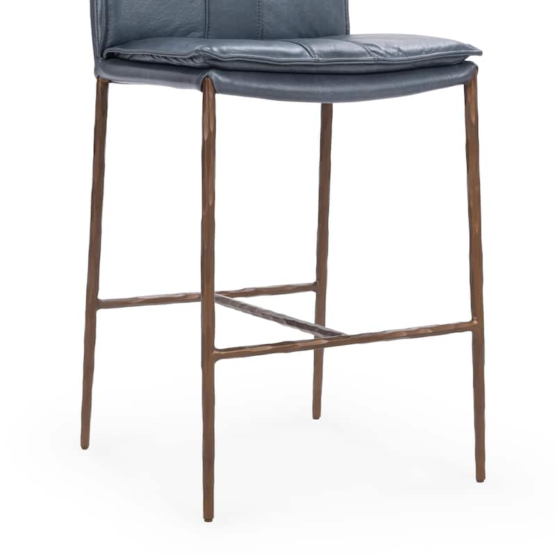 Classic Home Tuscan Leather Bar and Counter Stool
