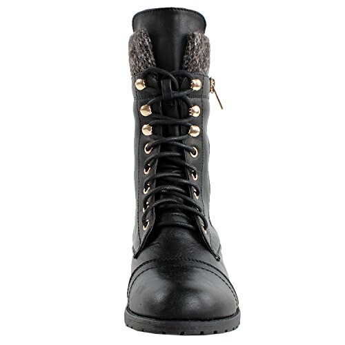 combat boots low heel