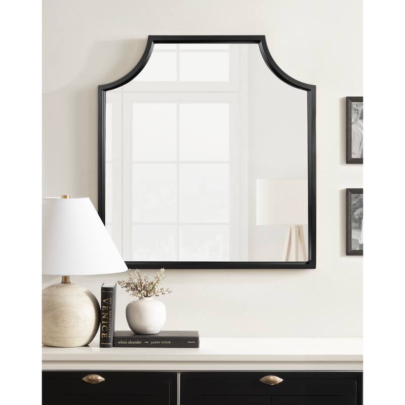 Kate and Laurel Travis Scalloped Arch Framed Wall Mirror
