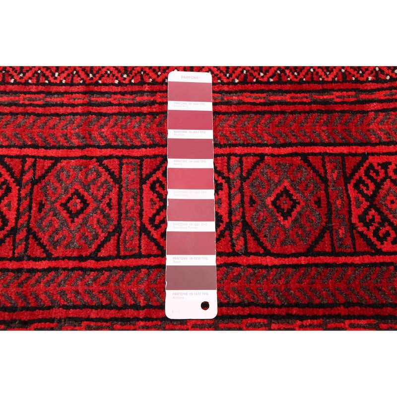 ECARPETGALLERY Hand-knotted Teimani Red Wool Rug - 5'3 x 8'4