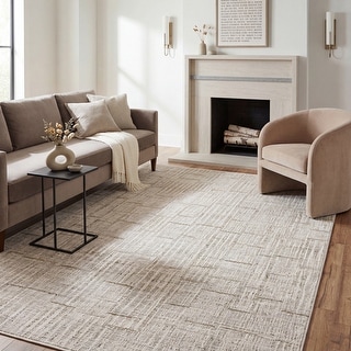 Deconstructed Line Rug Bennett Deconstructed Grid Ivory/ Grey Area Rug - Bed Bath & Beyond ...