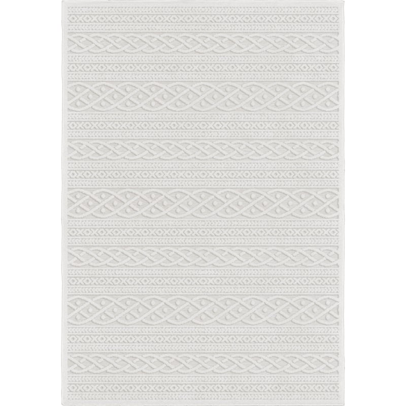 Orian Rugs Boucle Jenna High Low Indoor Outdoor Area Rug - 7'9" x 10'10" - Natural