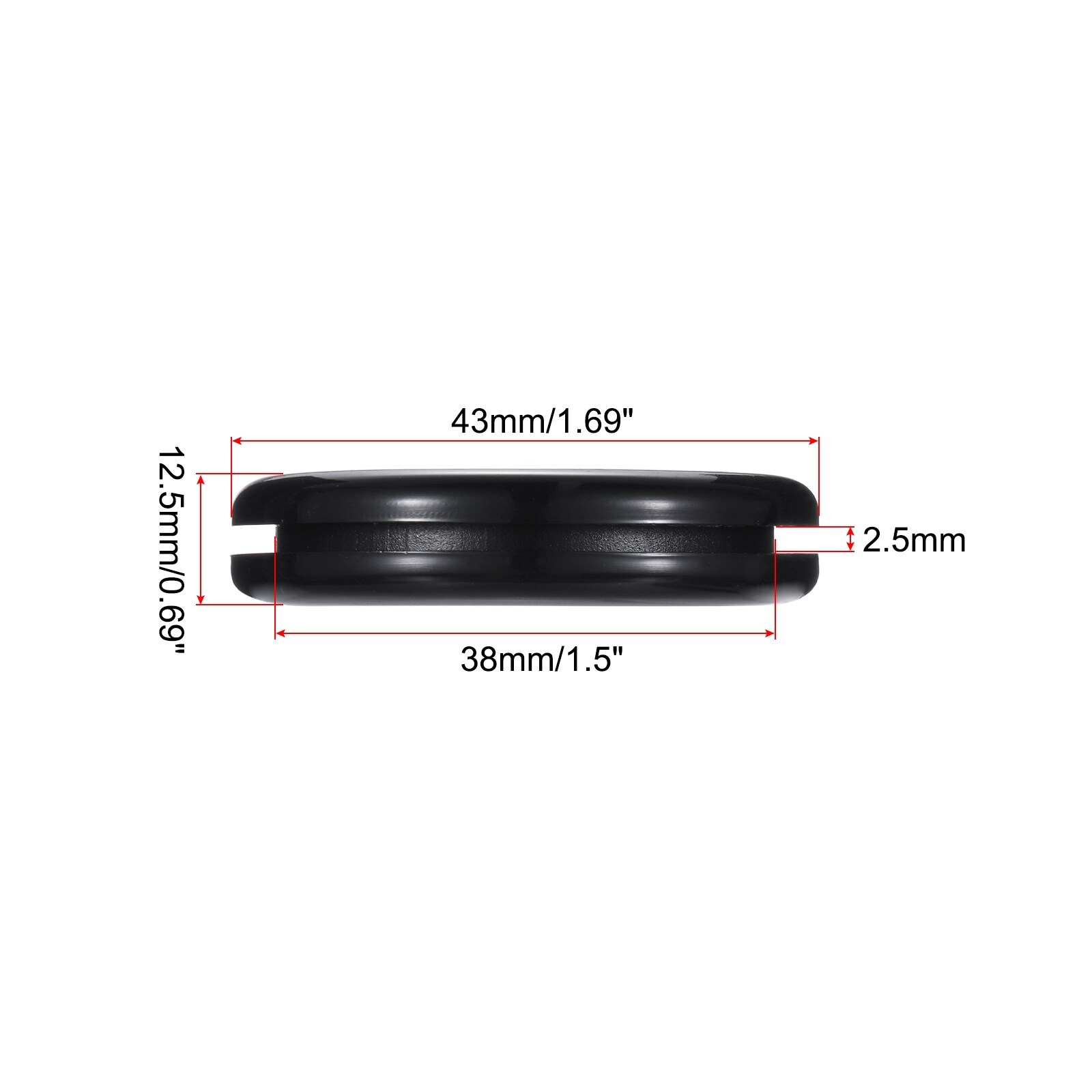 Rubber Grommet Round Double-Sided for Wire