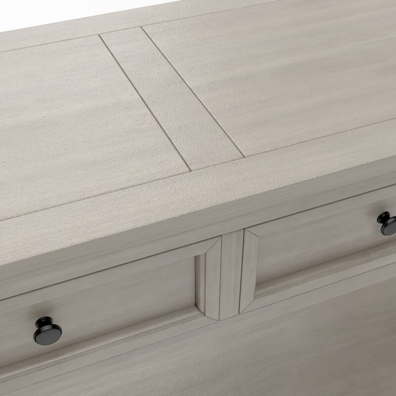 Modern Console Table/Sofa Table with Storage Drawers and Bottom Shelf for Entryway Hallway