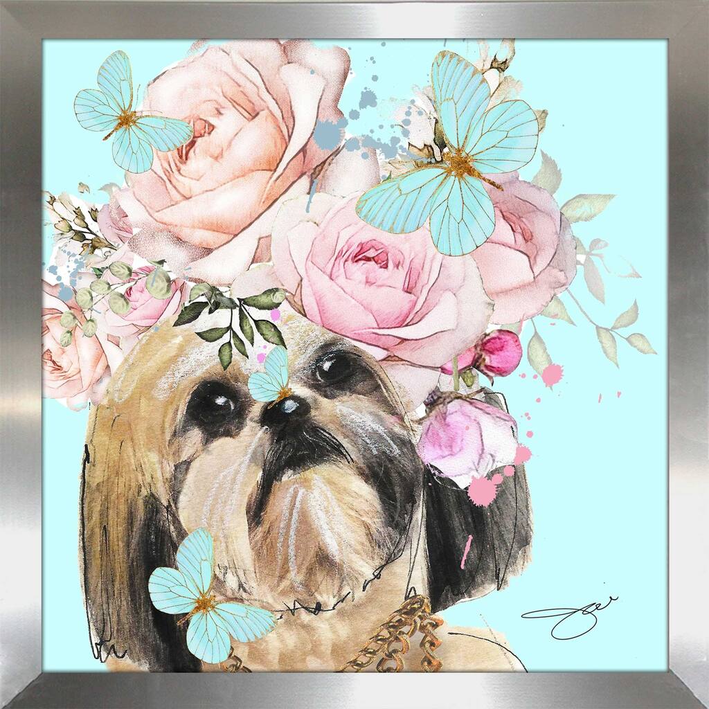 "Flower Shih Tzu" by Jodi Print on Acrylic