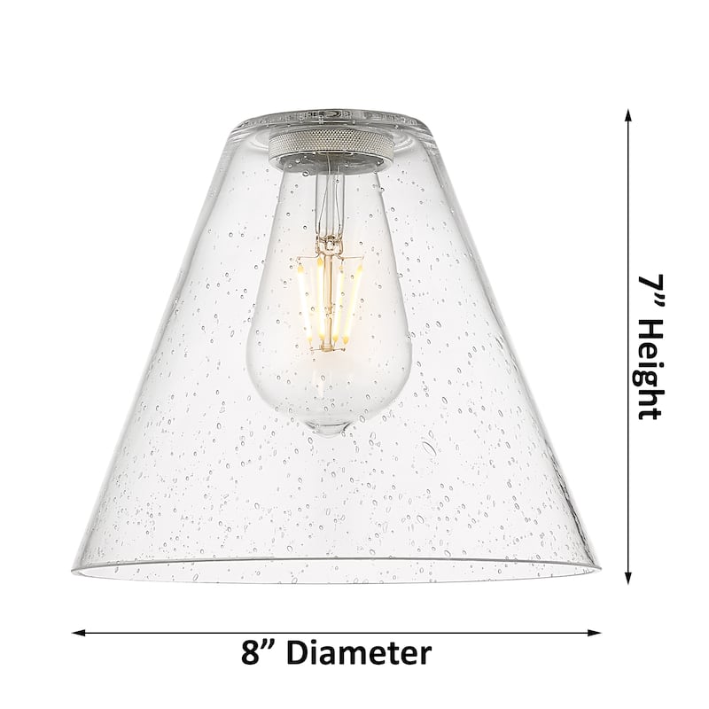 Innovations Lighting Downtown Urban - Crown Point - 1 Light 8" Berkshire Flush Mount Light