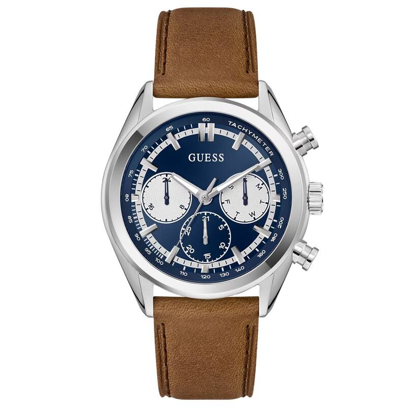 Guess Men's Dawson Blue Dial Watch - GW0972G1 - One Size