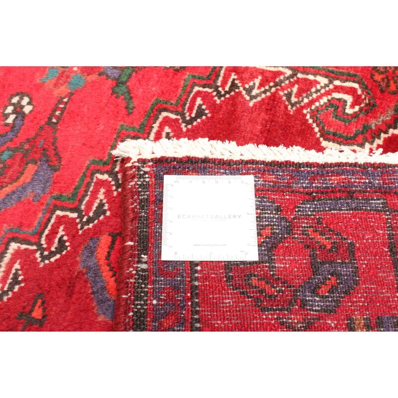 ECARPETGALLERY Hand-knotted Andelz Red Wool Rug - 4'4 x 6'7
