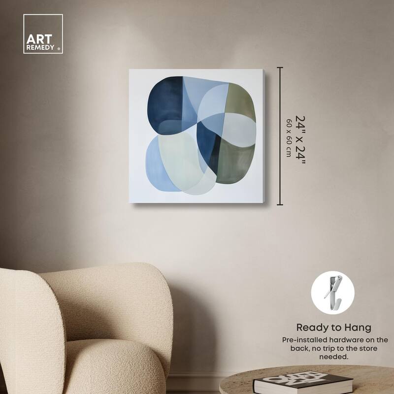 Serene Overlap II Canvas by Art Remedy, Gallery Wrapped