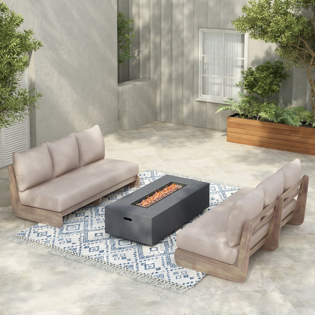 Christopher Knight Home - Marigold Acacia Wood Outdoor 3-Seater Sofa