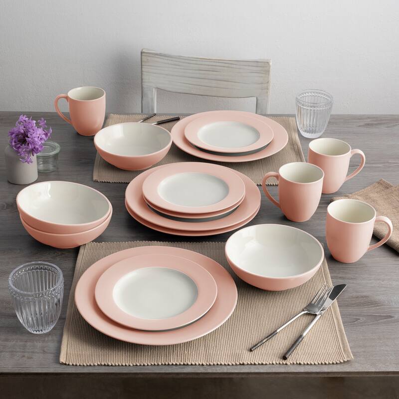 Noritake Colorwave 16-Piece Rim Dinnerware Set, Service For 4