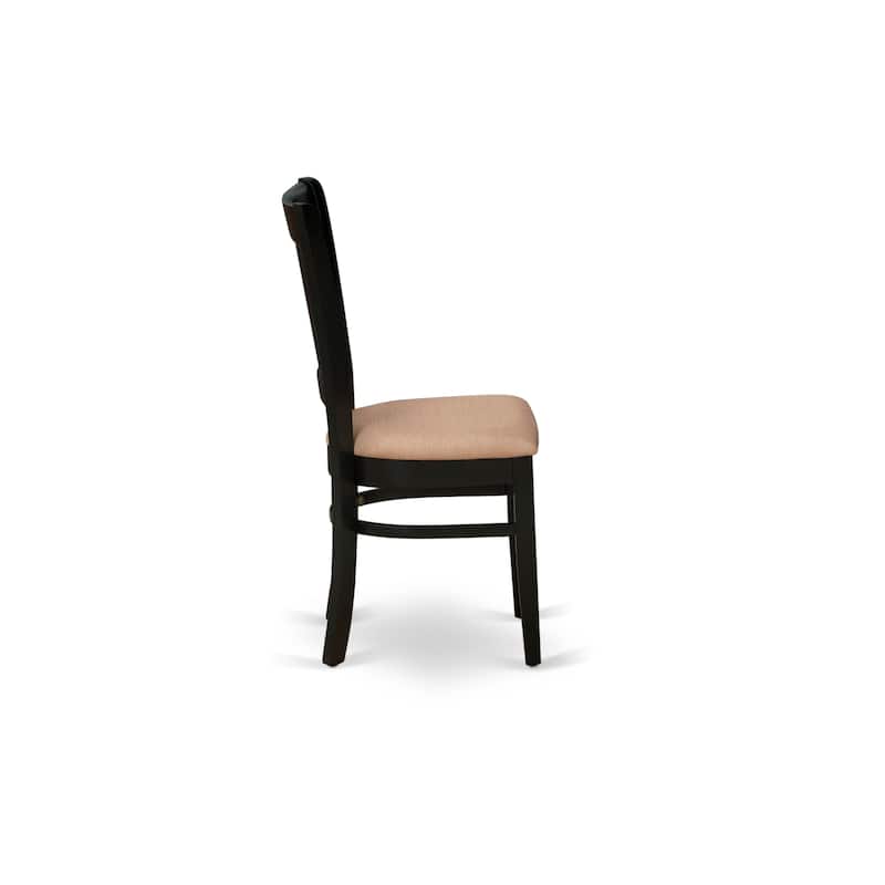 East West Furniture Vancouver Dining Room Chairs - Dining Chairs, Set of 2,(Finish & Seat Type Options)