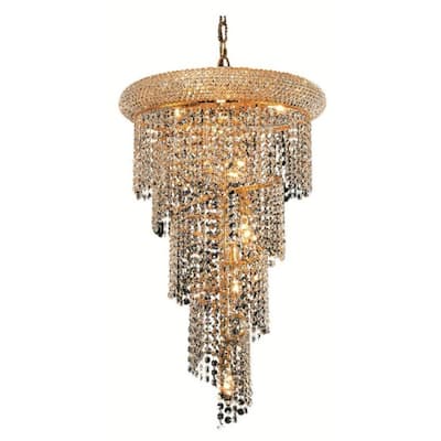 Fleur Illumination 8 light Gold Pendant