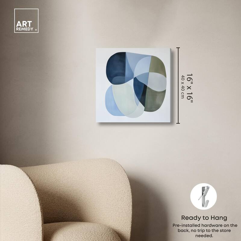 Serene Overlap II Canvas by Art Remedy, Gallery Wrapped